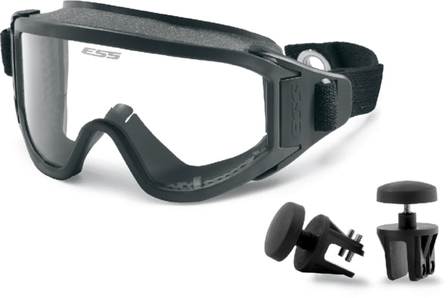 ESS Innerzone 1 Fire / Rescue EMT Protective Goggles Black w/ Smoke Lenses - Ess