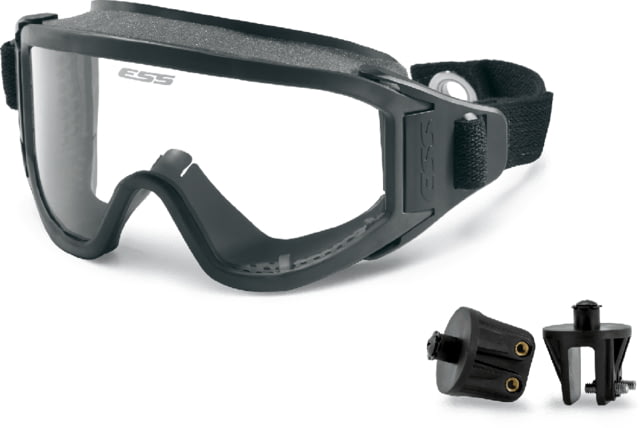 ESS Innerzone 2 Fire / Rescue Protective Goggles Black w/Snap-on/off Function - Ess