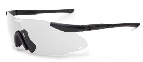 ESS ICE ONE Ballistic Eyeshield Kit Black FrameNosepieceClear LensPouch - Ess