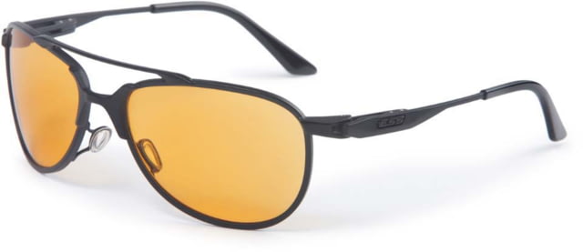 ESS inVINCEible Aviator Sunglasses Black/HD Orange Rust Medium - Ess