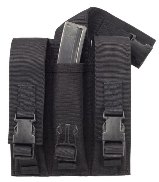 Elite Survival Systems MOLLE Triple 9mm Mag Pouch Black - Elite Survival Systems