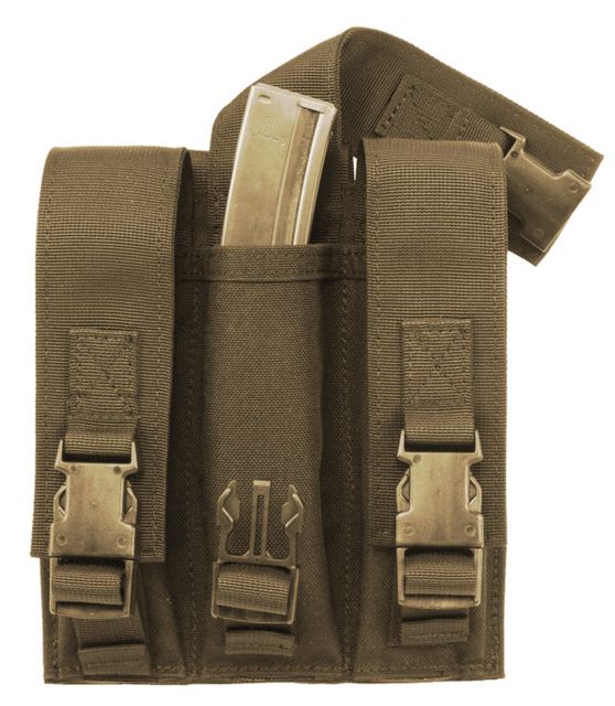 Elite Survival Systems MOLLE Triple 9mm Mag Pouch Coyote Tan - Elite Survival Systems