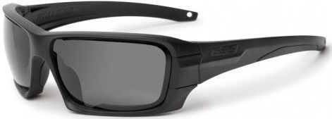 ESS Rollbar Ballistic Sunglasses Black Frame w/Subdued ESS Logo Gray Lens - Ess
