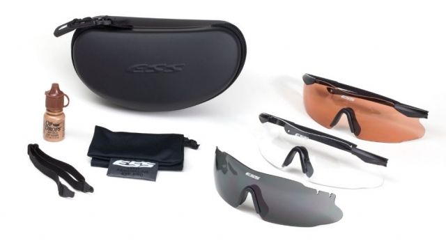 ESS ICE Tactical LE Interchangeable Eyeshield Safety Glasses Kit - Ess