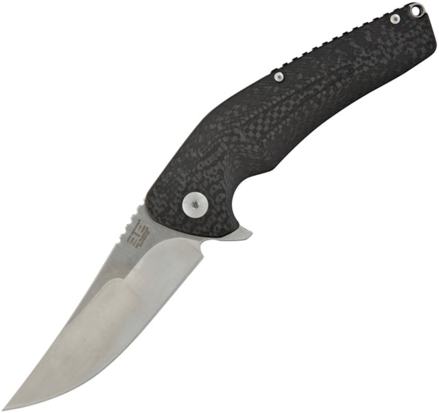 ETE JB Linerlock G10 Folding Knife 3.75in Satin D2 Tool Steel Blade Black 3D Machined G10 Handle Pocket Clip 6.3Oz Designed By Jason Brous - Ete
