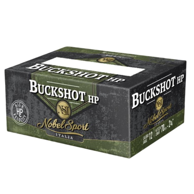 Eurosports LLC Noble Sport Plumbum Buckshot Shotshells 12 ga 2-3/4" 12 pellet 1290 fps #00 250/ct 25-10/ct  Case