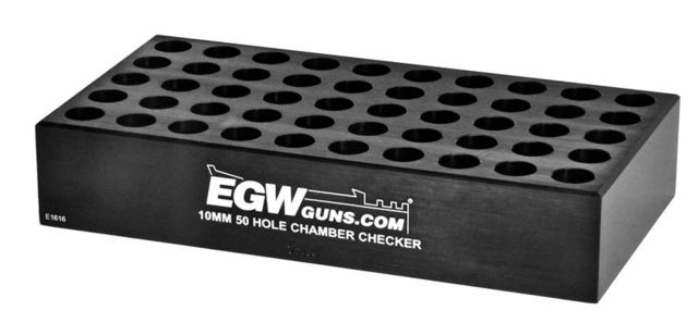 Evolution Gun Works Ammo Chamber Checker 10mm 50-hole Black - Evolution Gun Works