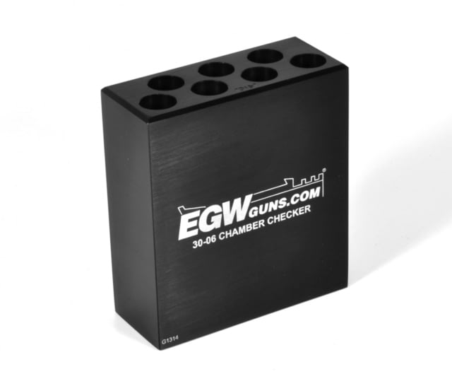 Evolution Gun Works Ammo Chamber Checker .30-06 7-Hole 6.2in Aluminum Matte Black Anodized - Evolution Gun Works