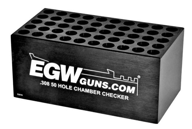 Evolution Gun Works Ammo Chamber Checker .308 50-hole Black - Evolution Gun Works