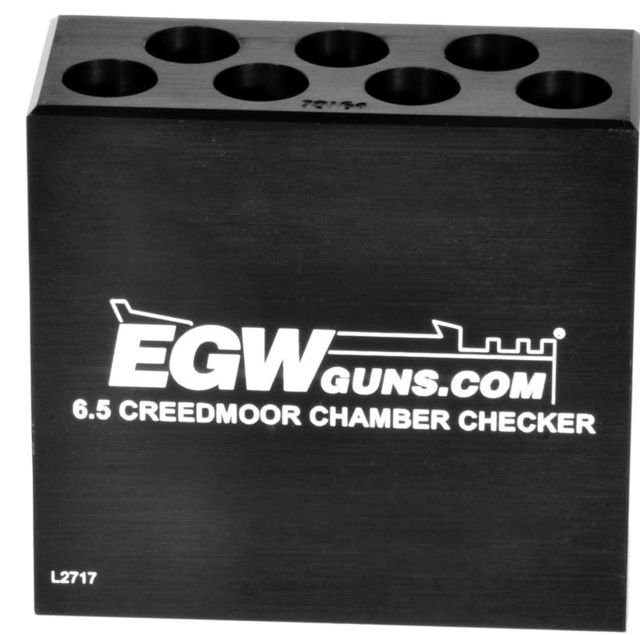 Evolution Gun Works Ammo Chamber Checker 6.5 Creedmoor 7-hole Black - Evolution Gun Works