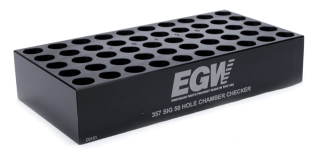 Evolution Gun Works Case Gauge Ammo Checker .357 Sig 50-hole Black - Evolution Gun Works