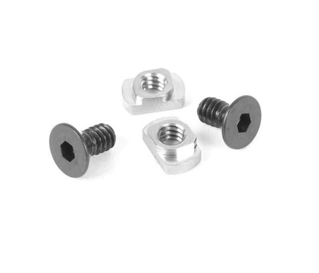 Evolution Gun Works Stainless M-LOK Nuts with Screws 10-24 Thread 2 pack Stainless - Evolution Gun Works