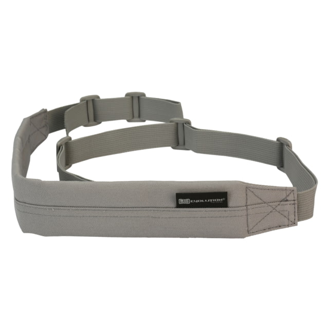 Evolution Outdoor 2-Point Sling Nylon Webbing Foam Padded Adjustable Gray - Evolution Outdoor