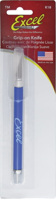 Excel Blades K18 Grip-On Fixed Blade Knife No 11 Blade Four Jaw Aluminum Chuck For Secure Blade Positioning Clear Safety Cap - Excel Blades