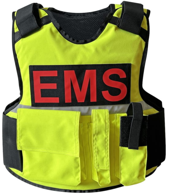 ExecDefense USA EMS Ballistic Vest III-A High-Vis Yellow 2XL - Execdefense Usa