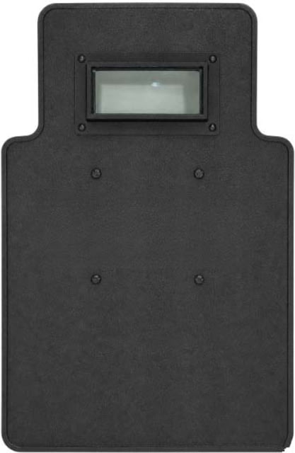 ExecDefense USA Shooters Cut Ballistic Shield III Level Black 19.5in x 31.5in