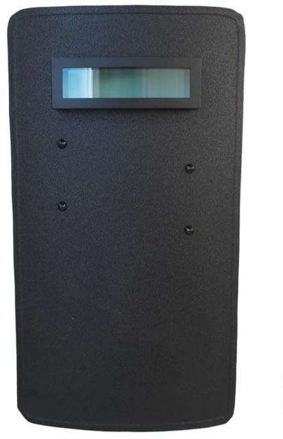 ExecDefense USA III Ballistic Shield Black Standard Size 35.5in x 19.5in - Execdefense Usa