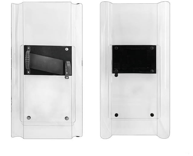 ExecDefense USA Interlocking Riot Shield Transparent Standard Size 3.9 Height - Execdefense Usa