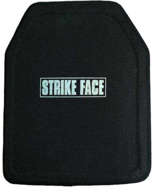 ExecDefense USA Level III Ballistic Plate Stand Alone Shooters Cut Front Black 10in x 12in Shooters Cut - Execdefense Usa