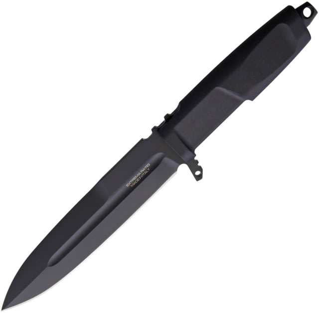 Extrema Ratio Contact Fixed Blade Black Knife 6.38" black MIL-C-13924 burnished Bohler N690 stai Black Forprene handle