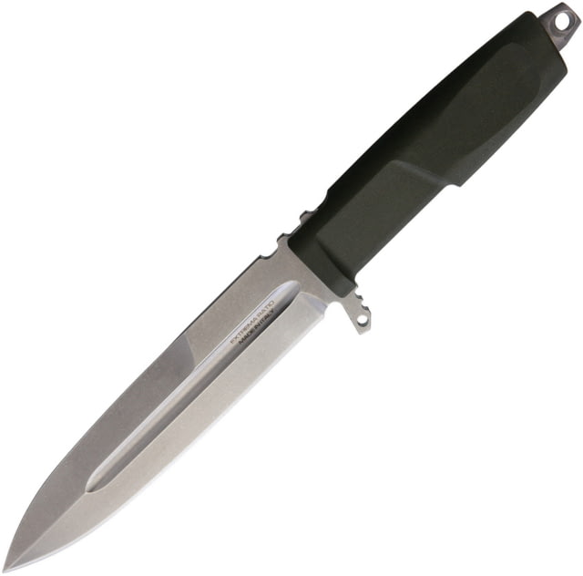 Extrema Ratio Contact Fixed Blade Green Knife 6.38" stonewash finish Bohler N690 stainless blade Green Forprene handle - Extrema Ratio