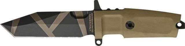 Extrema Ratio Fulcrum C Fixed Blade Knife 4.25in Serrated Tanto Desert Warfare Tan Forprene Handle EX150FCDW - Extrema Ratio