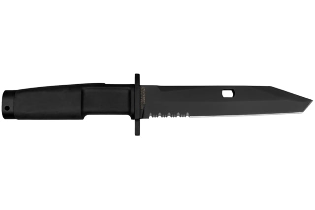 Extrema Ratio Fulcrum Combat Knife Fixed Blade Knife 7.13 in Bohler N690 Stainless Blade Tanto Blade Black Forprene Handle - Extrema Ratio