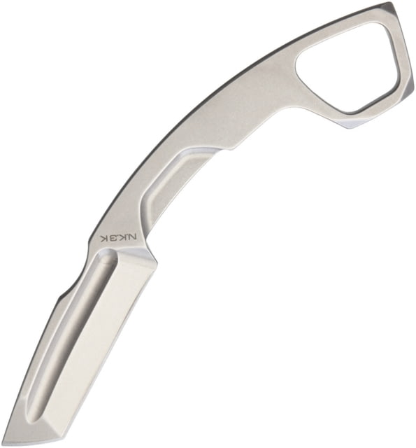 Extrema Ratio NK3 K Neck Knife Stonewash Fixed Blade Knife 6.75in Overall 2.75in Blade Finger Ring Glass Breaker One Piece Stonewash N690 SS Black - Extrema Ratio