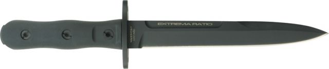 Extrema Ratio Operativo Fixed Blade Knife 7.25in Cobalt Steel Blade Black Forprene Elastomer Handle EX