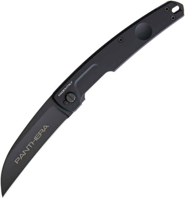 Extrema Ratio Panthera Linerlock Folding Knife 4in Black Mil-Spec Coated Bohler N690 SS Wharncliffe Blade Black Anodized Aluminum Handle Glass Breaker - Extrema Ratio