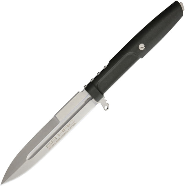 Extrema Ratio Requiem Ranger Green Fixed Blade Knife 9.25in Overall 4.5in Stonewash N690 SS Stiletto Style Blade Green Forprene Handle Green Nylon - Extrema Ratio