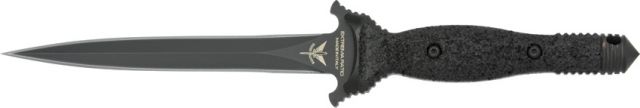 Extrema Ratio Suppressor Fixed Blade Knife 7in Cobalt Steel Double Edge Blade Black Textured Polyamide Handle EX - Extrema Ratio