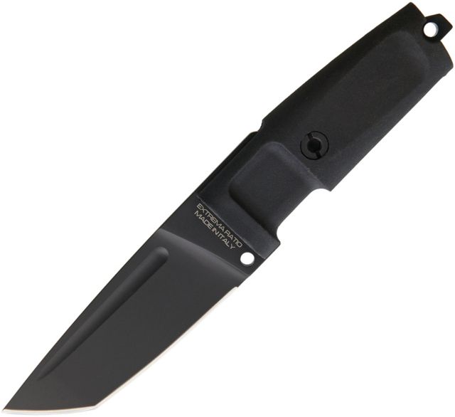 Extrema Ratio T4000 C Black Fixed Blade Knife 4in Bohler N-690 Steel Standard Edge Tanto Handle