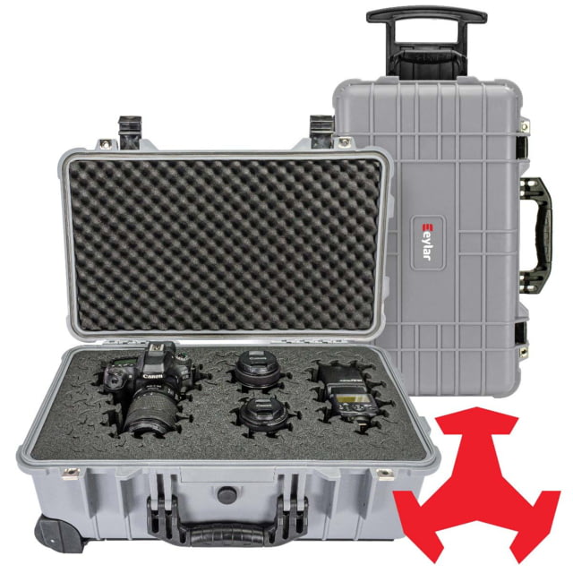 Eylar 22in Carry-On Roller Hard Case Equipped w/Ragar XP Crosslinked Foam Insert Gray - Eylar
