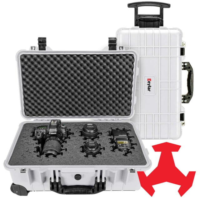 Eylar 22in Carry-On Roller Hard Case Equipped w/Ragar XP Crosslinked Foam Insert White - Eylar