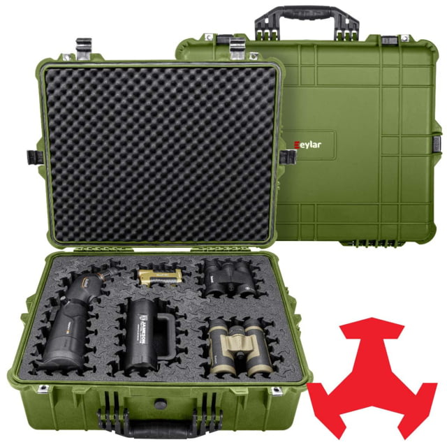 Eylar 24in Extra Large Hard Case Equipped w/Ragar XP Crosslinked Foam Insert Green