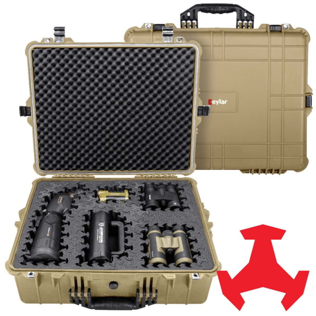 Eylar 24in Extra Large Hard Case Equipped w/Ragar XP Crosslinked Foam Insert Tan
