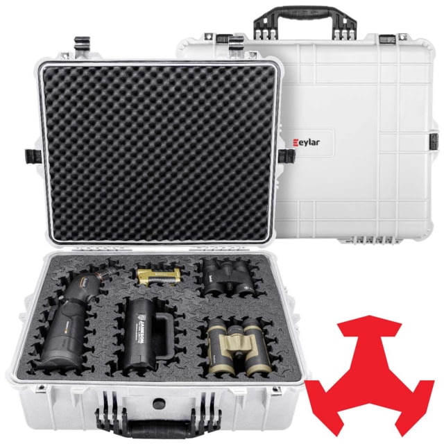 Eylar 24in Extra Large Hard Case Equipped w/Ragar XP Crosslinked Foam Insert White