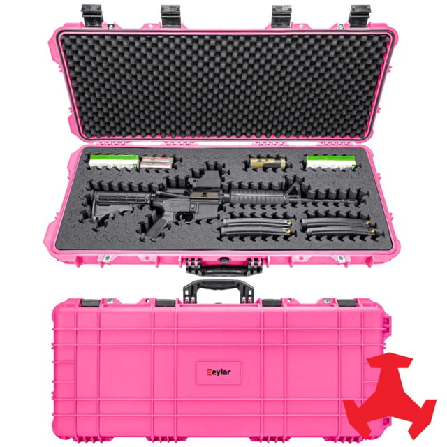 Eylar 38in Hard Rifle Case Equipped w/Ragar XP Crosslinked Foam Insert Pink