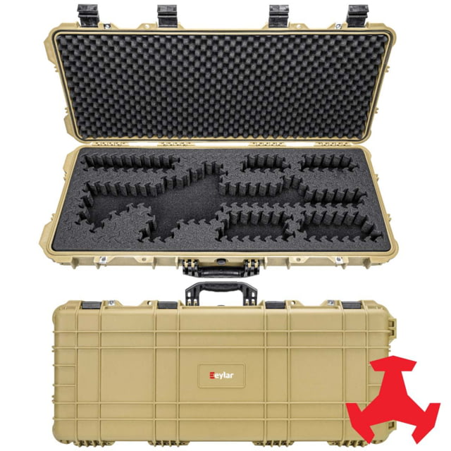 Eylar 38in Hard Rifle Case Equipped w/Ragar XP Crosslinked Foam Insert Tan - Eylar