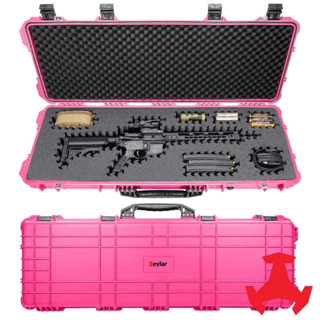 Eylar 44in Hard Rifle Case Equipped w/Ragar XP Crosslinked Foam Insert Pink