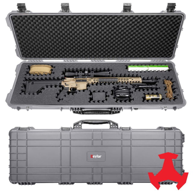 Eylar 48in Hard Rifle Case Equipped w/Ragar XP Crosslinked Foam Insert Gray