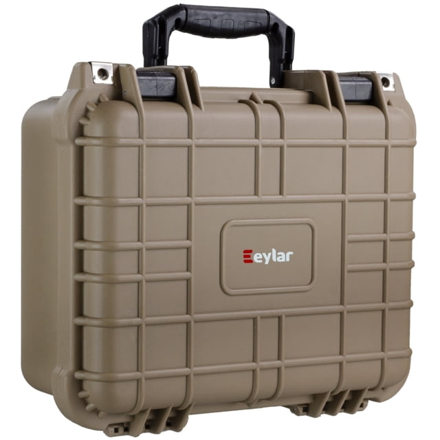 Eylar Compact 13.37in Waterproof Gear/Multi Gun Case Hard Case w/Foam Tan
