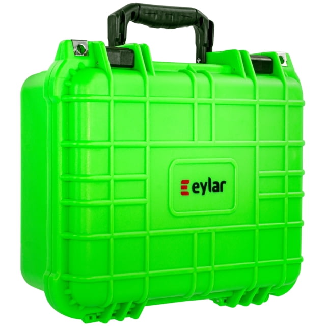 Eylar Compact 13.37in Waterproof Gear/Multi Gun Case Hard Case w/Foam Neon Green - Eylar