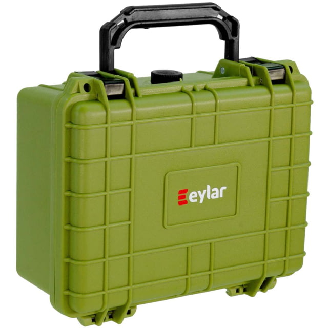 Eylar Compact 9.12in Waterproof Gear Hard Case w/Foam Green