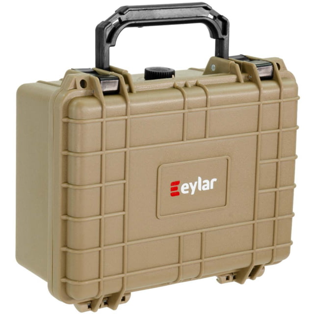 Eylar Compact 9.12in Waterproof Gear Hard Case w/Foam Tan - Eylar