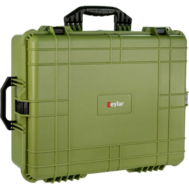 Eylar Extra Large 24in Waterproof Hard Camera and Gear Case w/Foam Green - Eylar