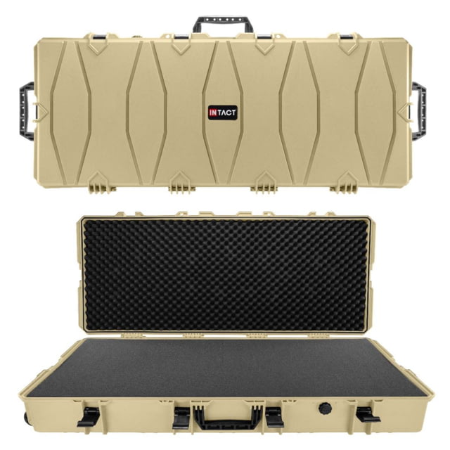 Eylar Intact 48in Stacker Series Deep Wide Roller Rifle Gear Case w/Foam Tan