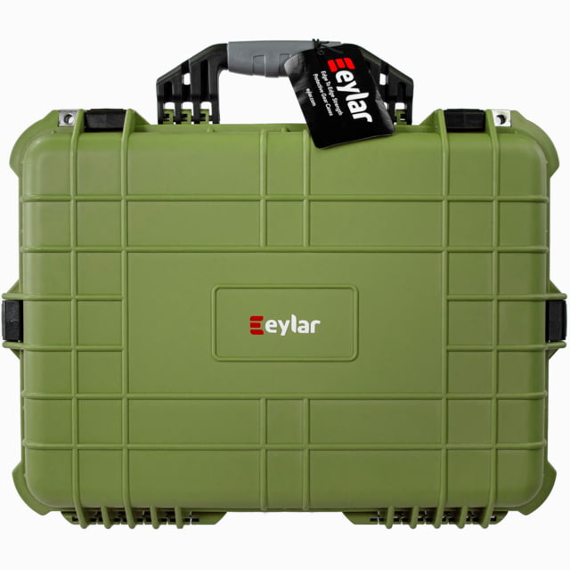 Eylar Medium 20in Protective Gear Case Water and Shock Resistant w/ Foam Green - Eylar