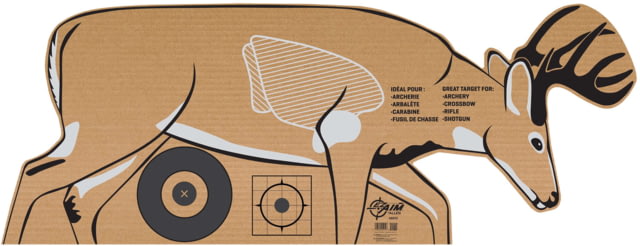 Allen Aim Cardboard Deer Shooting Target Folded Deer - Allen